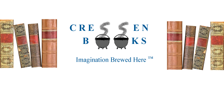 cressen books logo and motto
